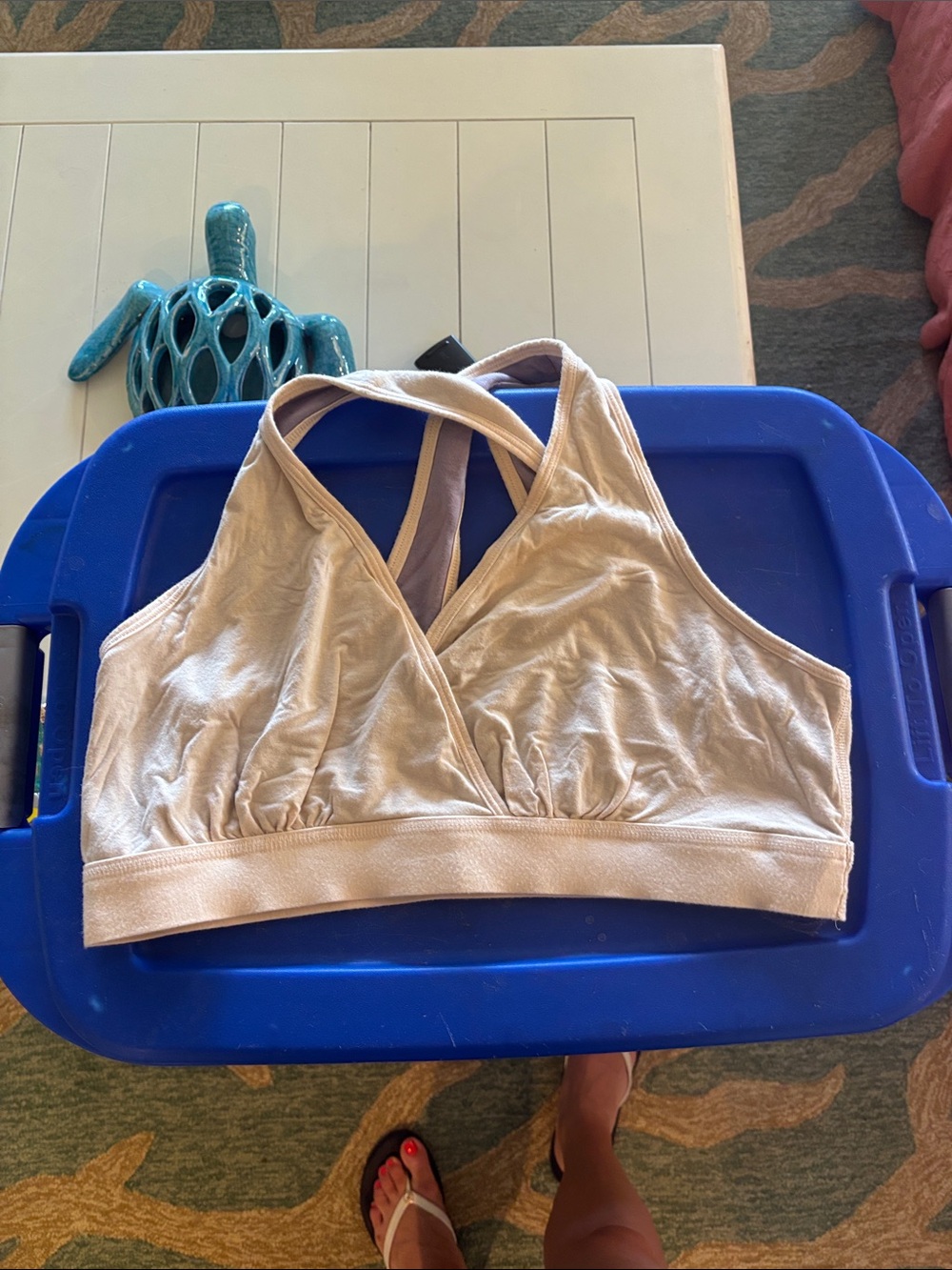 Women’s Light Beige Pumping/Nursing Bralette - Soft Support